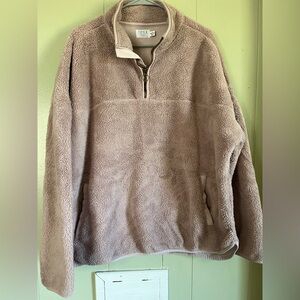 Women’s light pink Quarter-Zip Sweater
